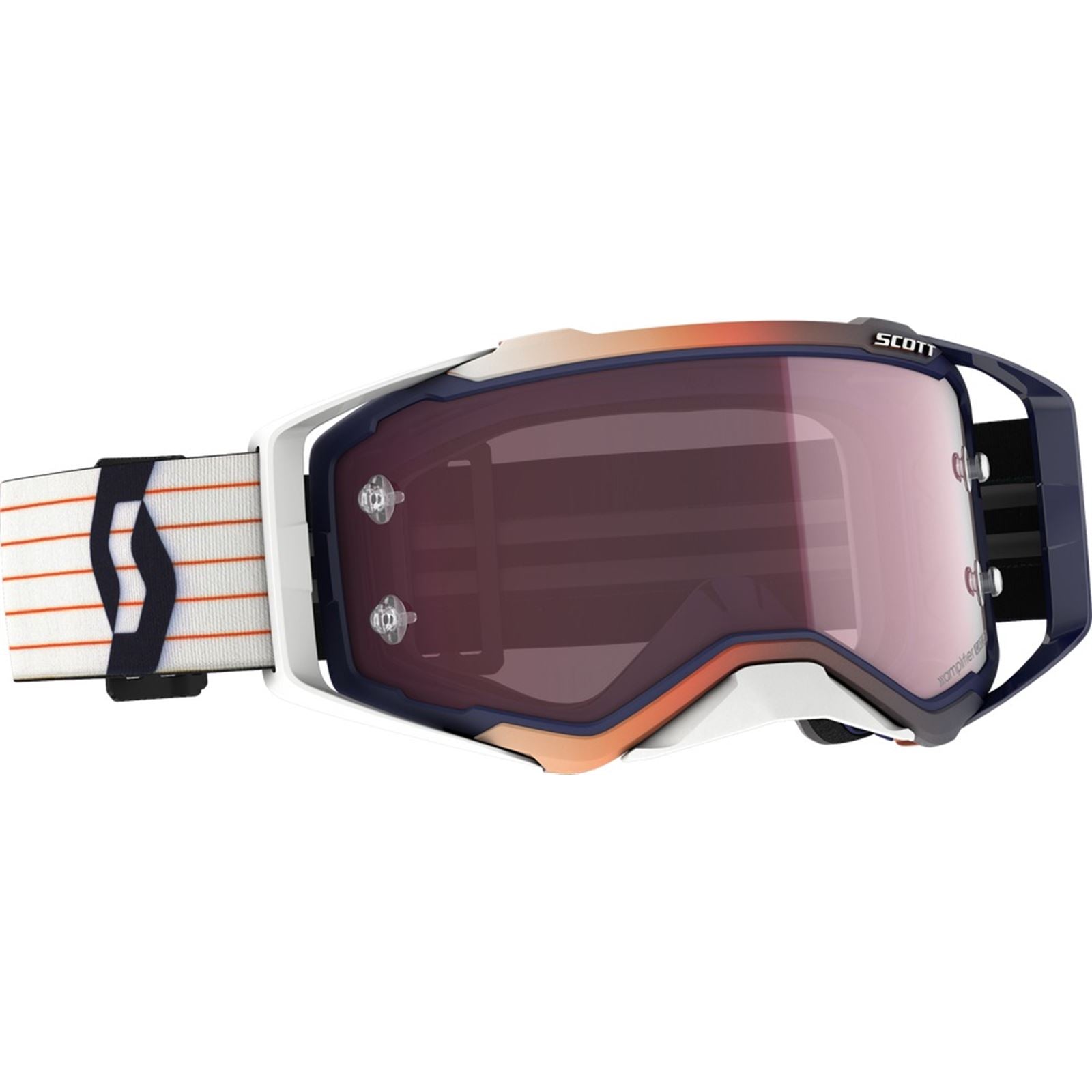 Scott Prospect Amplifier Goggles - Blue/White with Rose Lens 285536-1006352_839466