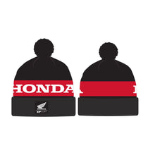 D'Cor Honda Logo Stripe Beanie - Black/Red [MPN: 70-129-1]_767384