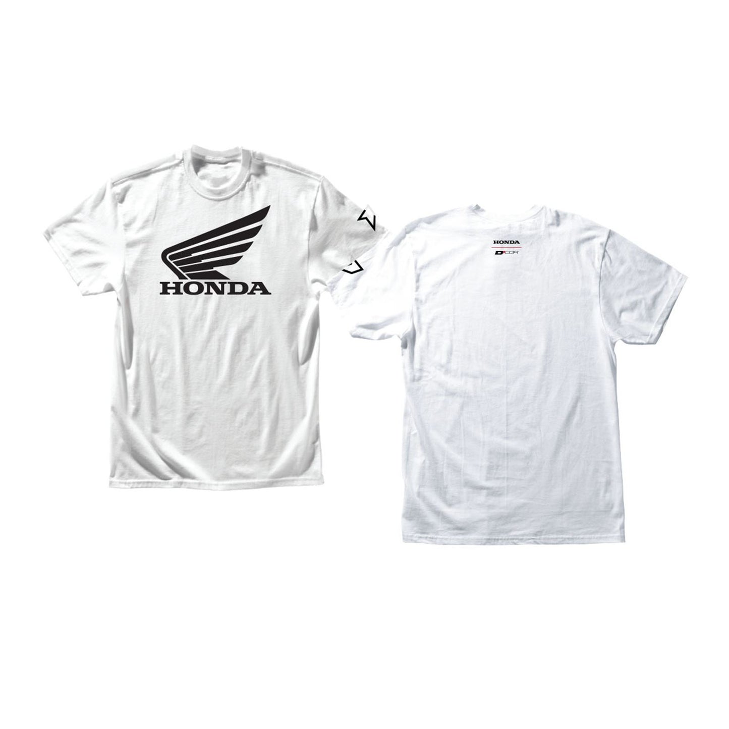 D'Cor Honda Wing Logo 2 T-Shirt - White - Large [MPN: 80-115-3]_767386