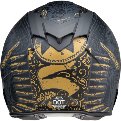 Z1R Warrant Helmet - Sombrero - Black/Gold_1034562