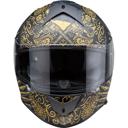 Z1R Warrant Helmet - Sombrero - Black/Gold_1034688