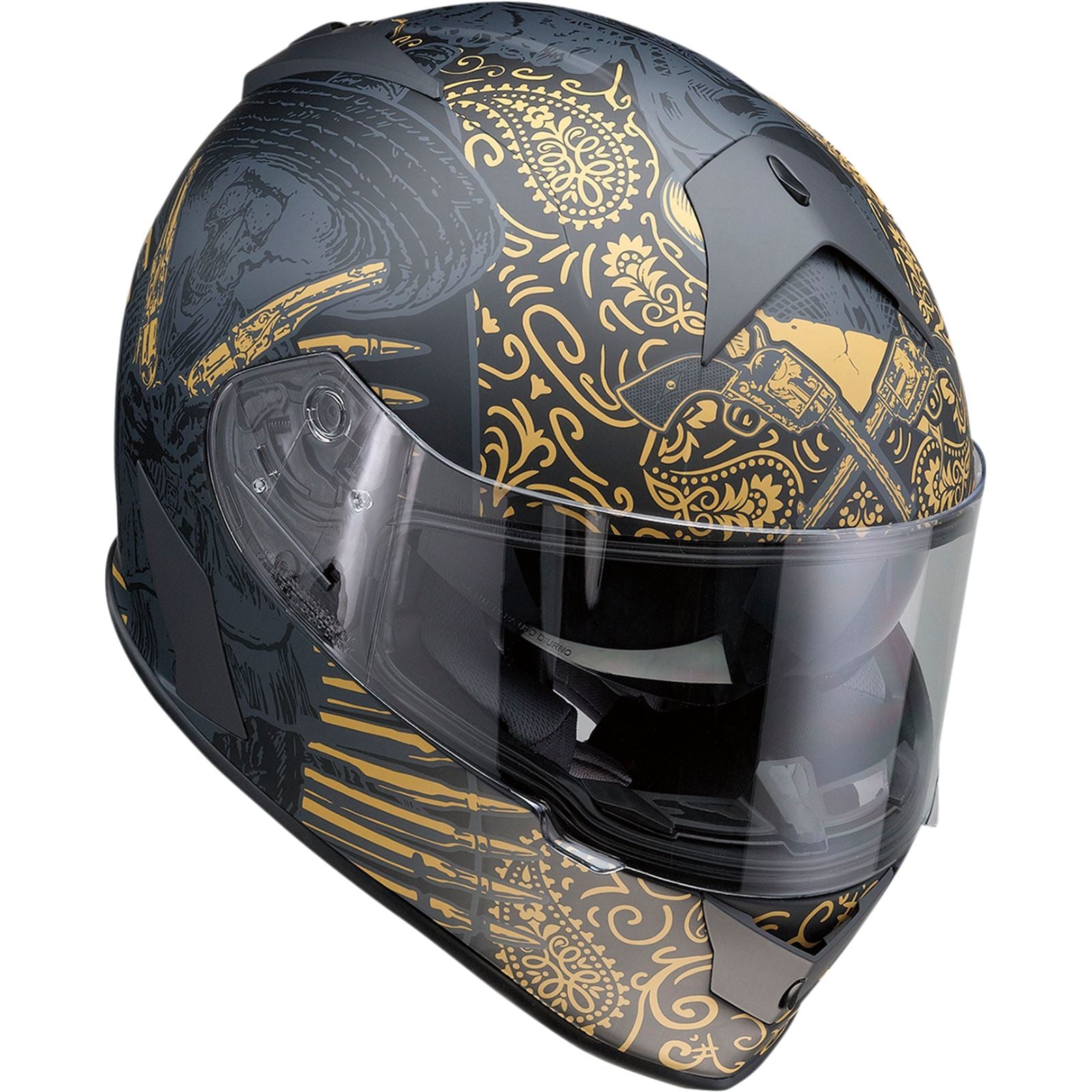 Warrant Helmet - Sombrero - Black/Gold - Small_1034691