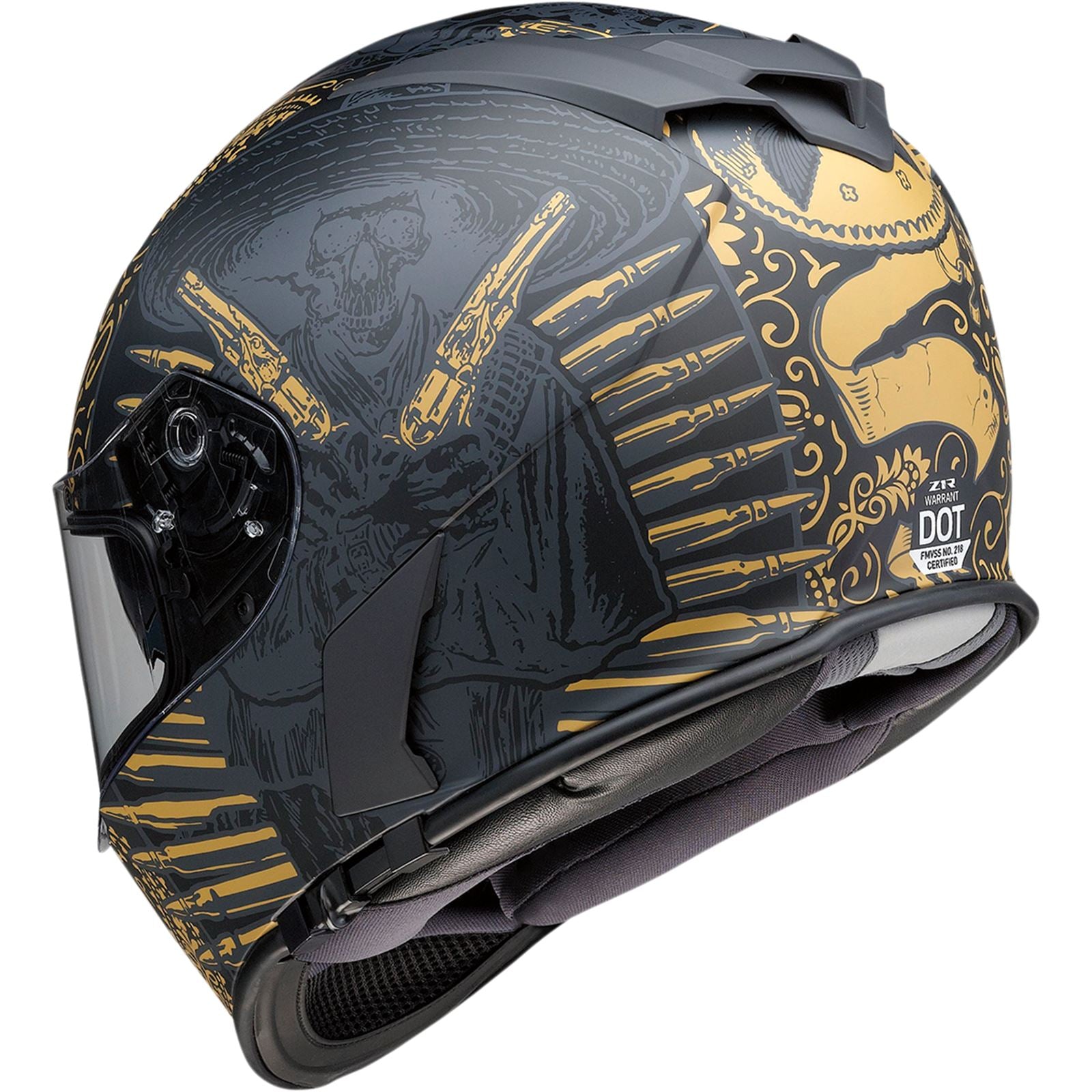 Warrant Helmet - Sombrero - Black/Gold - Large_1034704