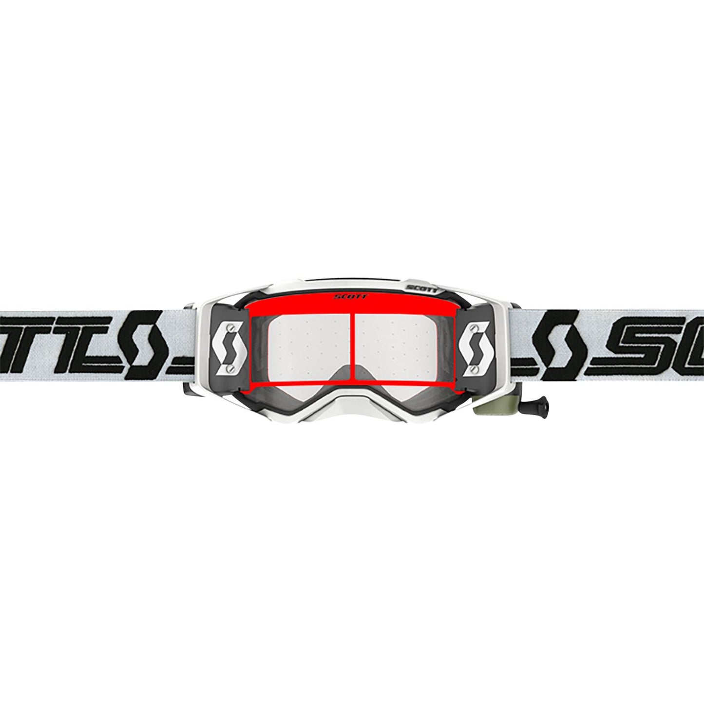 Scott Prospect Super WFS Goggles - White/Black with Clear Works Lens [MPN: 278595-1035113]_1142306