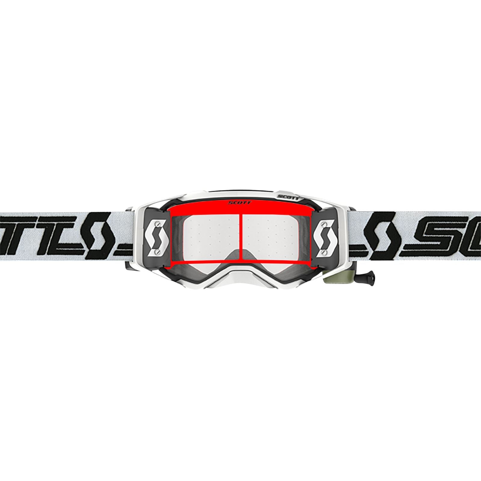Scott Prospect Super WFS Goggles - White/Black with Clear Works Lens [MPN: 278595-1035113]_1142306