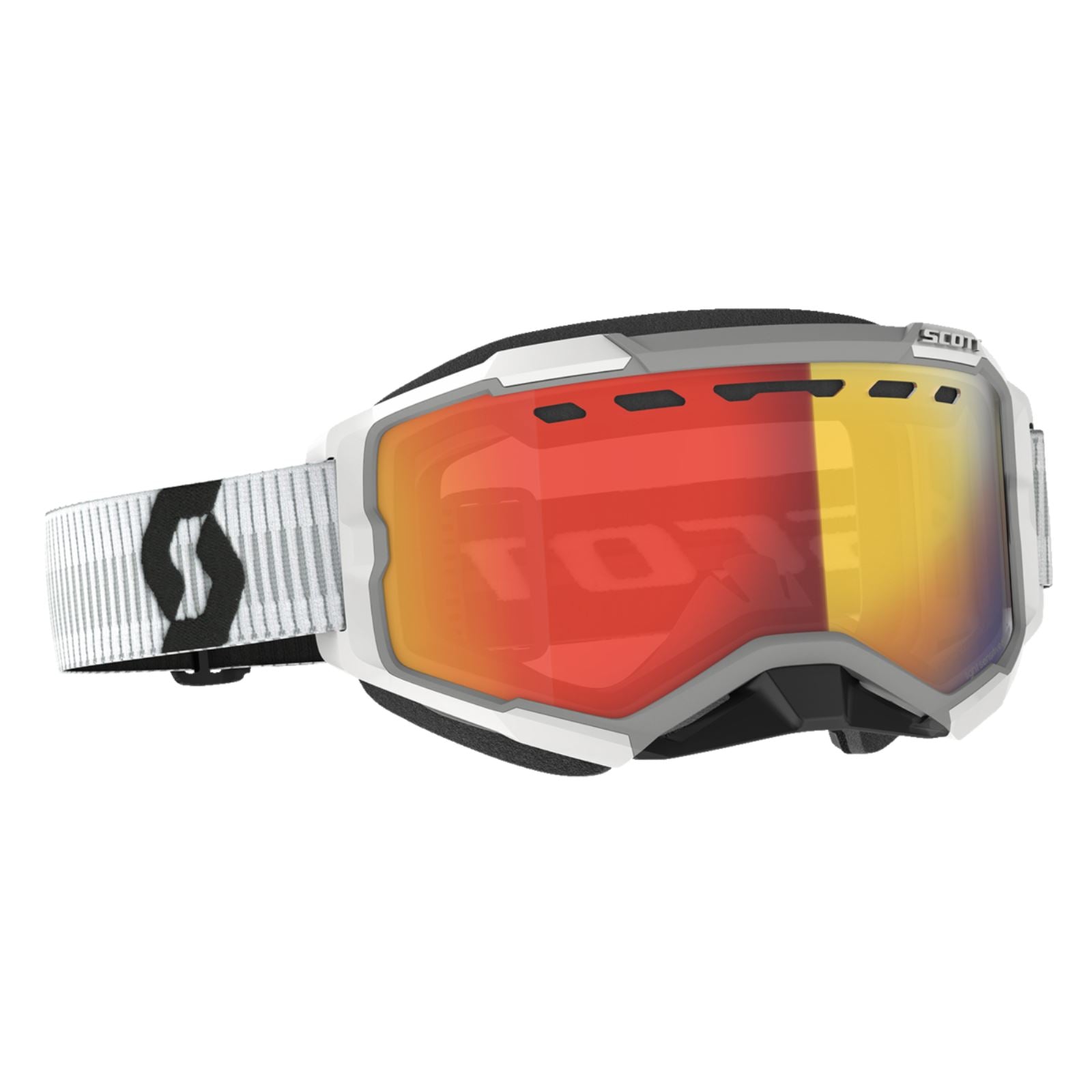 Scott Fury Snow Cross Goggles - White/Red with LS Red Chrome Lens 278604-0002341_1161333