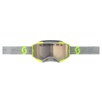 Scott Fury Snow Cross Goggles - Grey/Yellow with LS Bronze Chrome Lens 278604-1120245_1161337