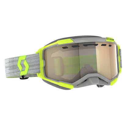 Scott Fury Snow Cross Goggles - Grey/Yellow with LS Bronze Chrome Lens 278604-1120245_1161338