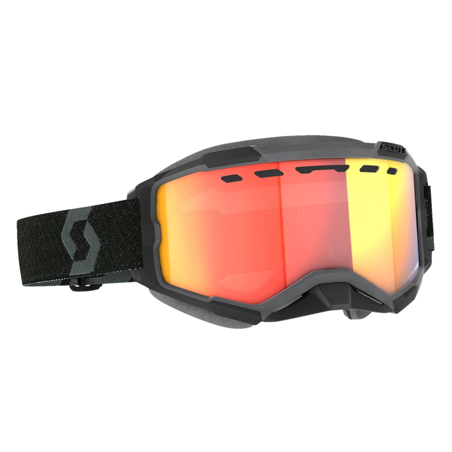 Scott Fury Snow Cross Goggles - Black with Enhancer Red Chrome Lens 278605-0001312_1161345
