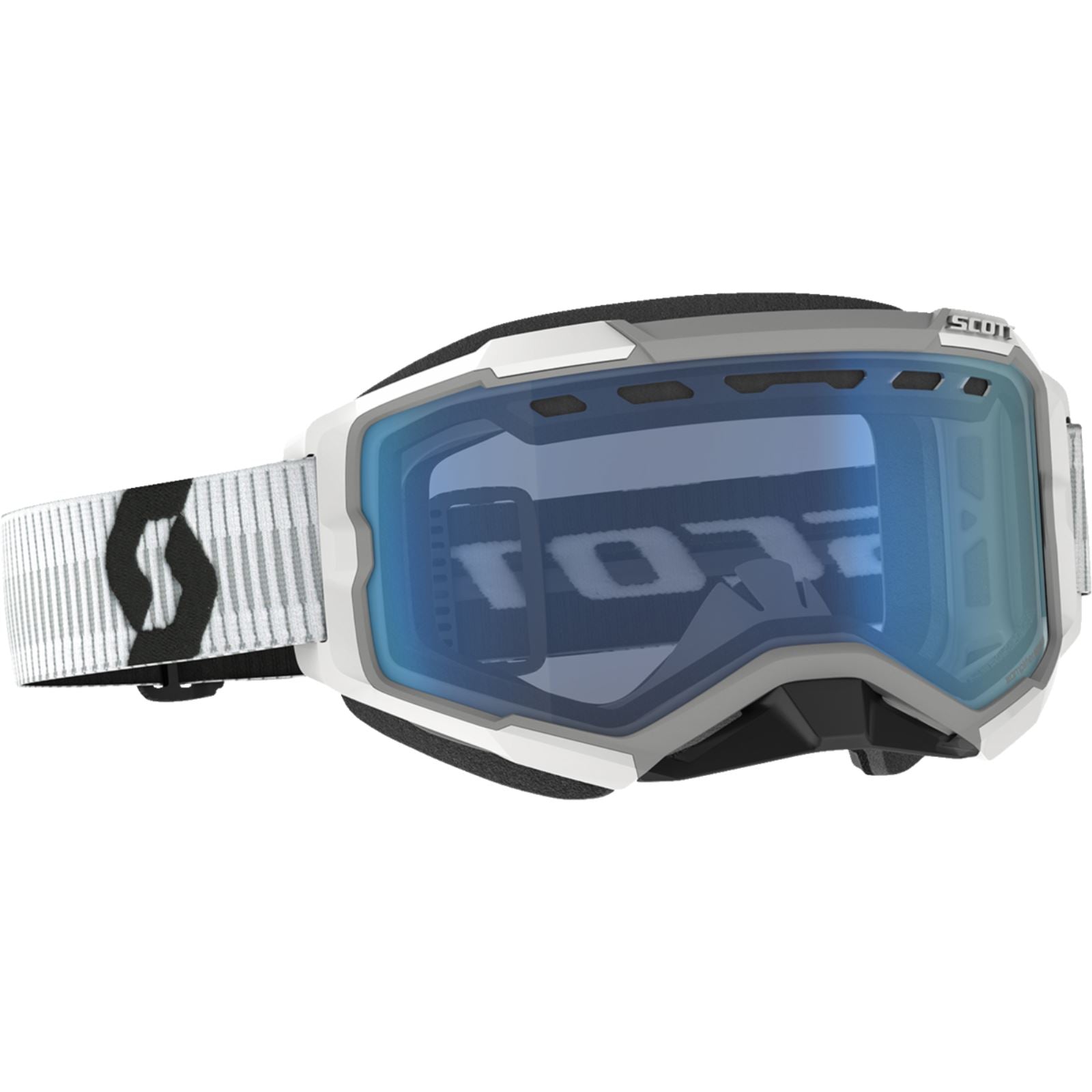 Scott Fury Snow Cross Goggles - White with Blue Lens 278605-0002107_1161309