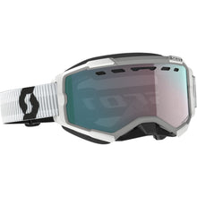Scott Fury Snow Cross Goggles - White with Enhancer Aqua Chrome Lens 278605-0002351_859155