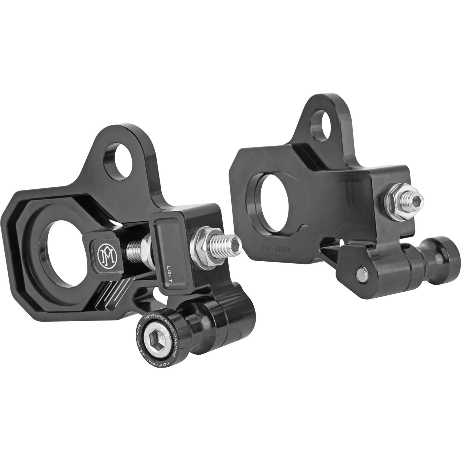 Performance Machine Axle Adjuster Kit - Black - Rear 0117-0028M-B_1035209