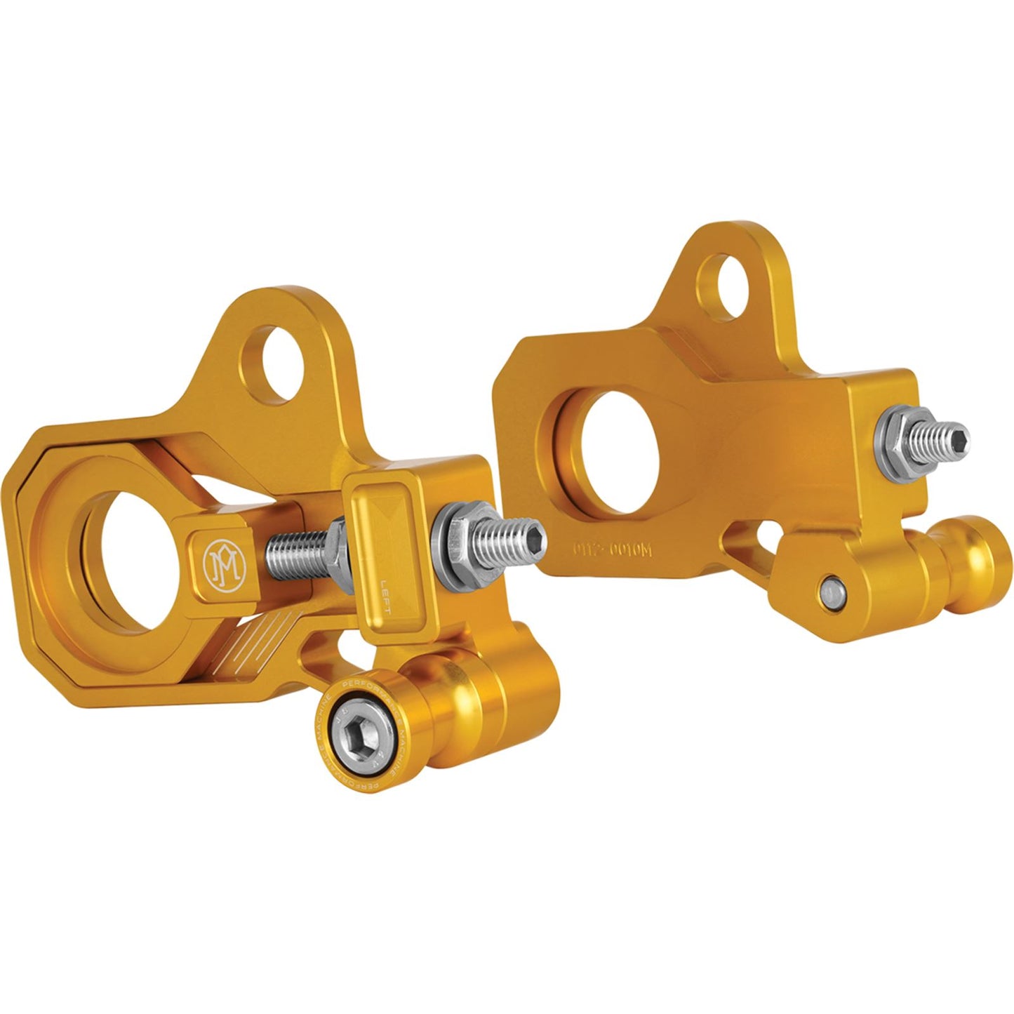 Performance Machine Axle Adjuster Kit - Gold - Rear 0117-0028M-G_1035165