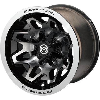 Moose Offroad 416X Wheel - Front/Rear - Machined Black - 12x7 - 4/156 - 4+3 416M127156GBMF4_1058001