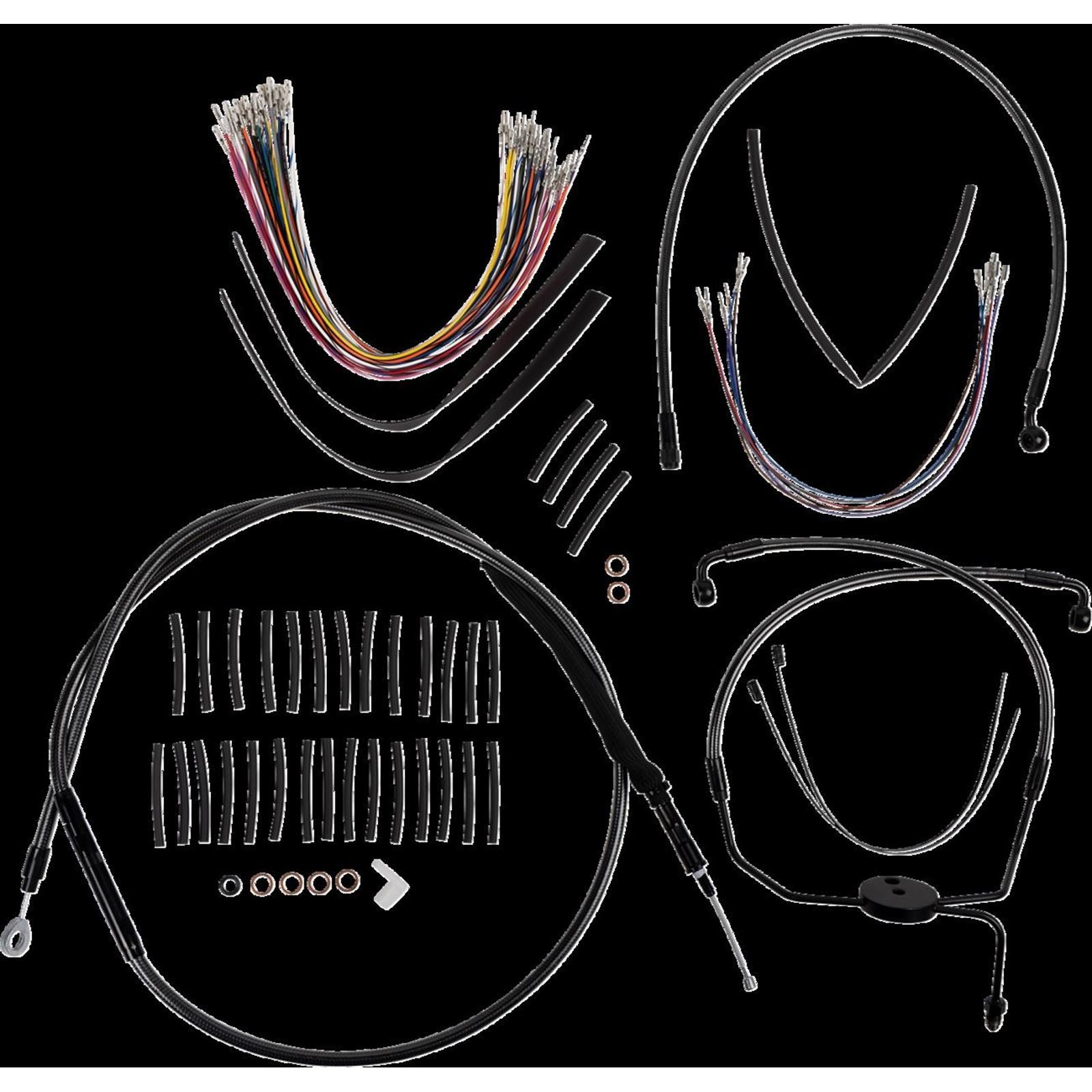 Magnum Handlebar Kit - Viking - 12" - Black Pearl™ [MPN: 48830-412]_1471230