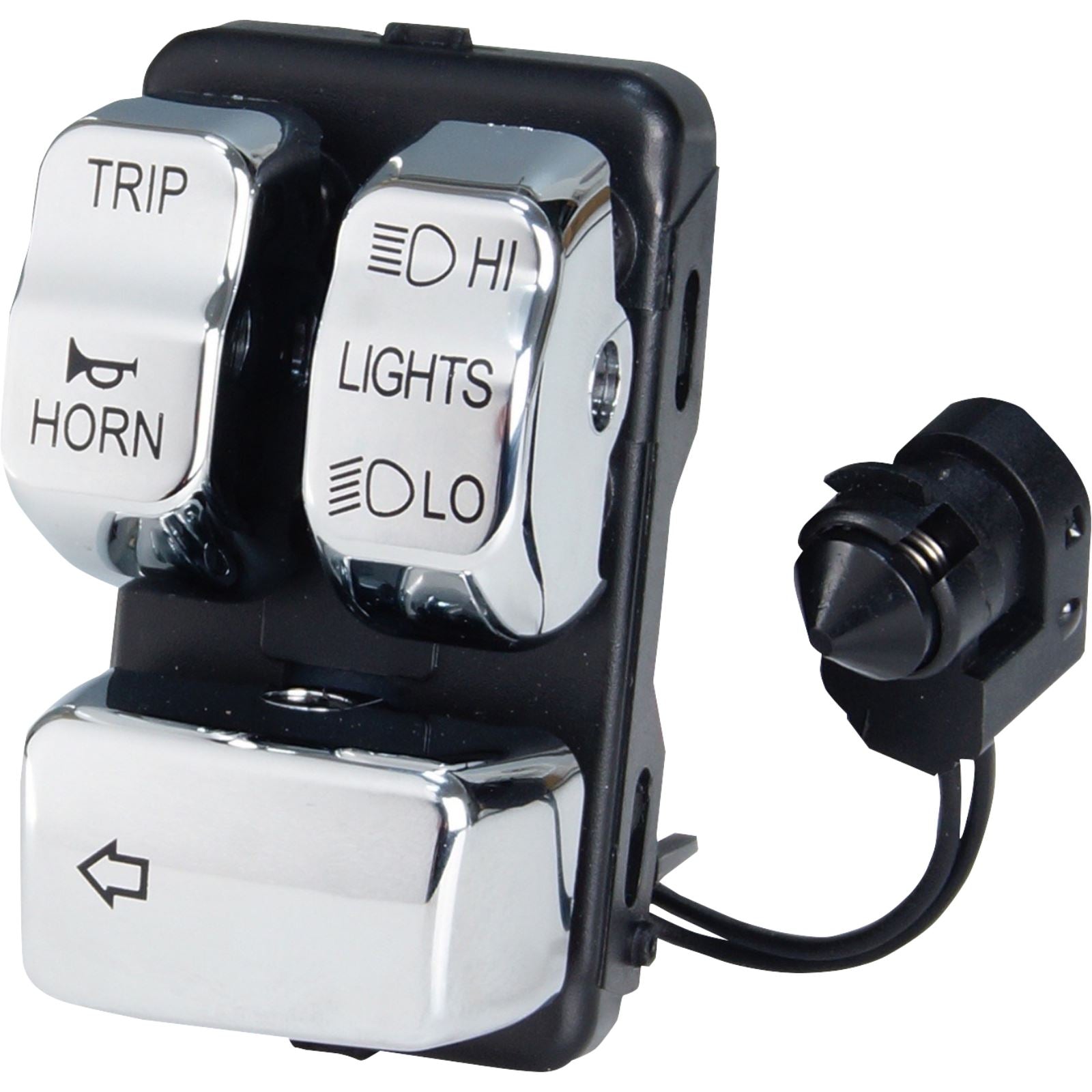 Drag Specialties Control Module - Left - Chrome 0616-0386_1151771