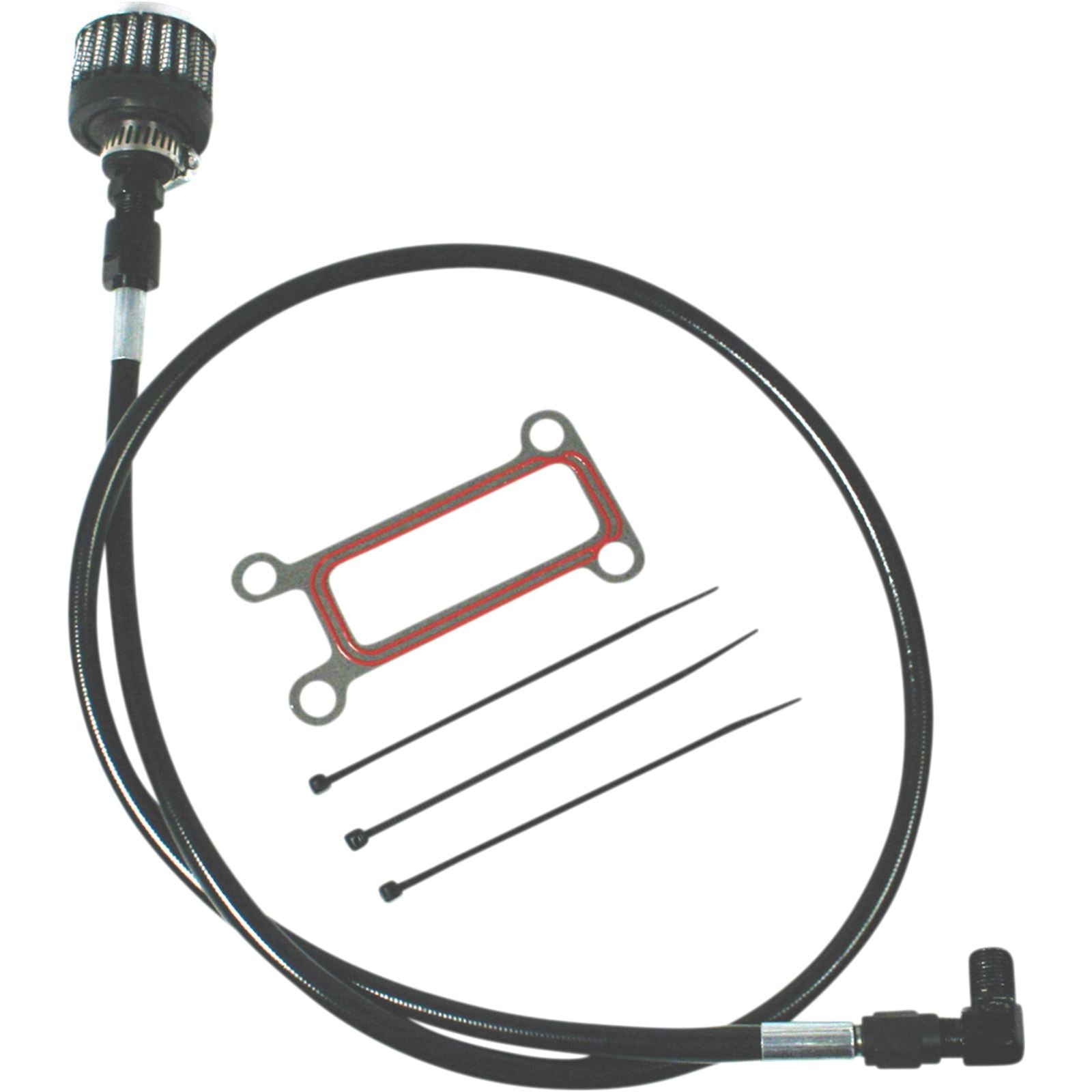 Feuling Oil Tank Breather Kit - Black - '99-'01 3076_1035292