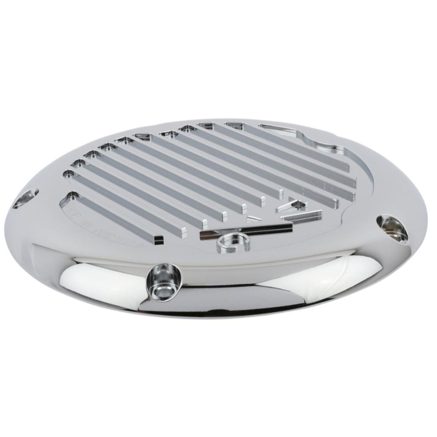 Thrashin Supply Company M8 - Derby Cover Finned - Chrome [MPN: TSC-3017-3]_890831