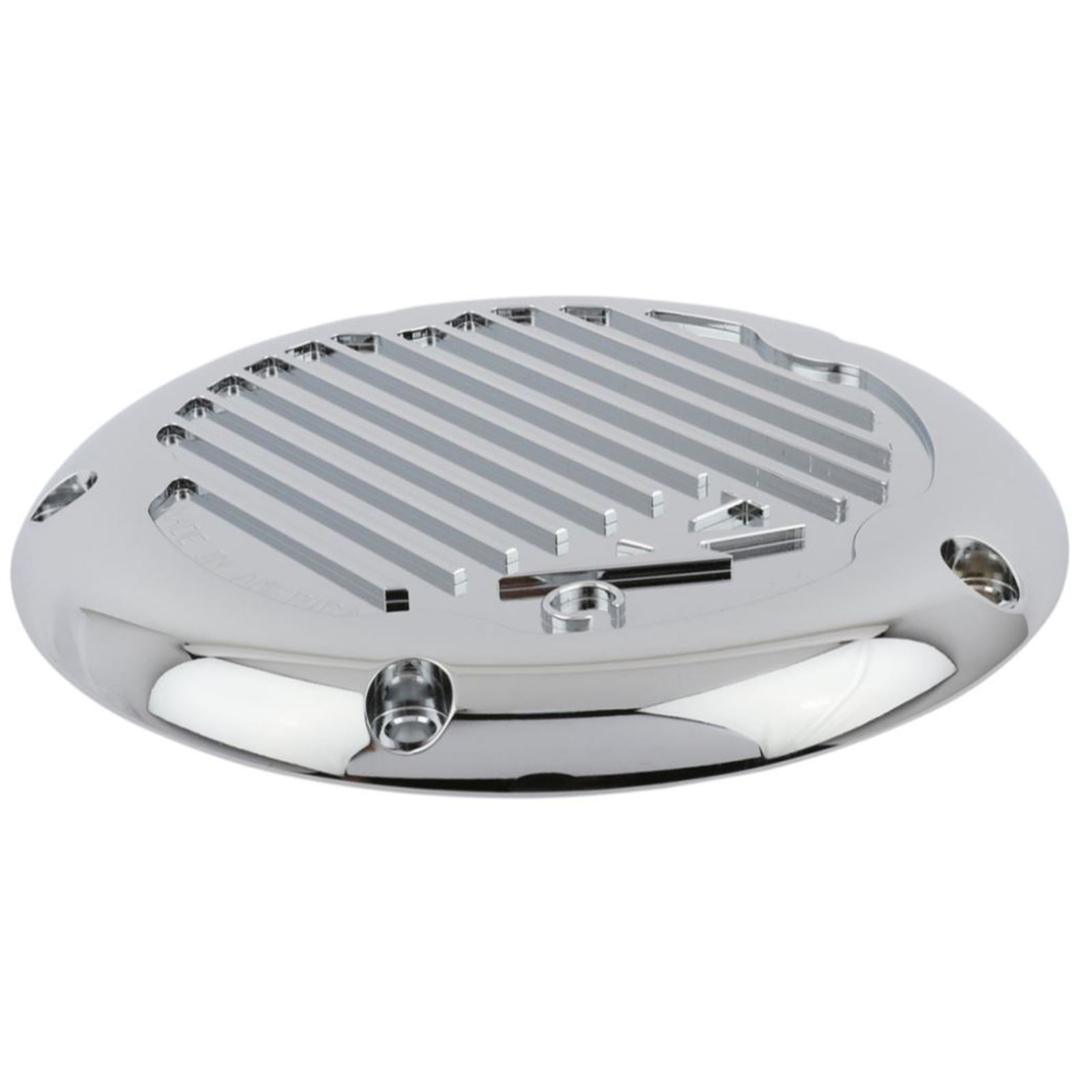 Thrashin Supply Company M8 - Derby Cover Finned - Chrome [MPN: TSC-3017-3]_890831