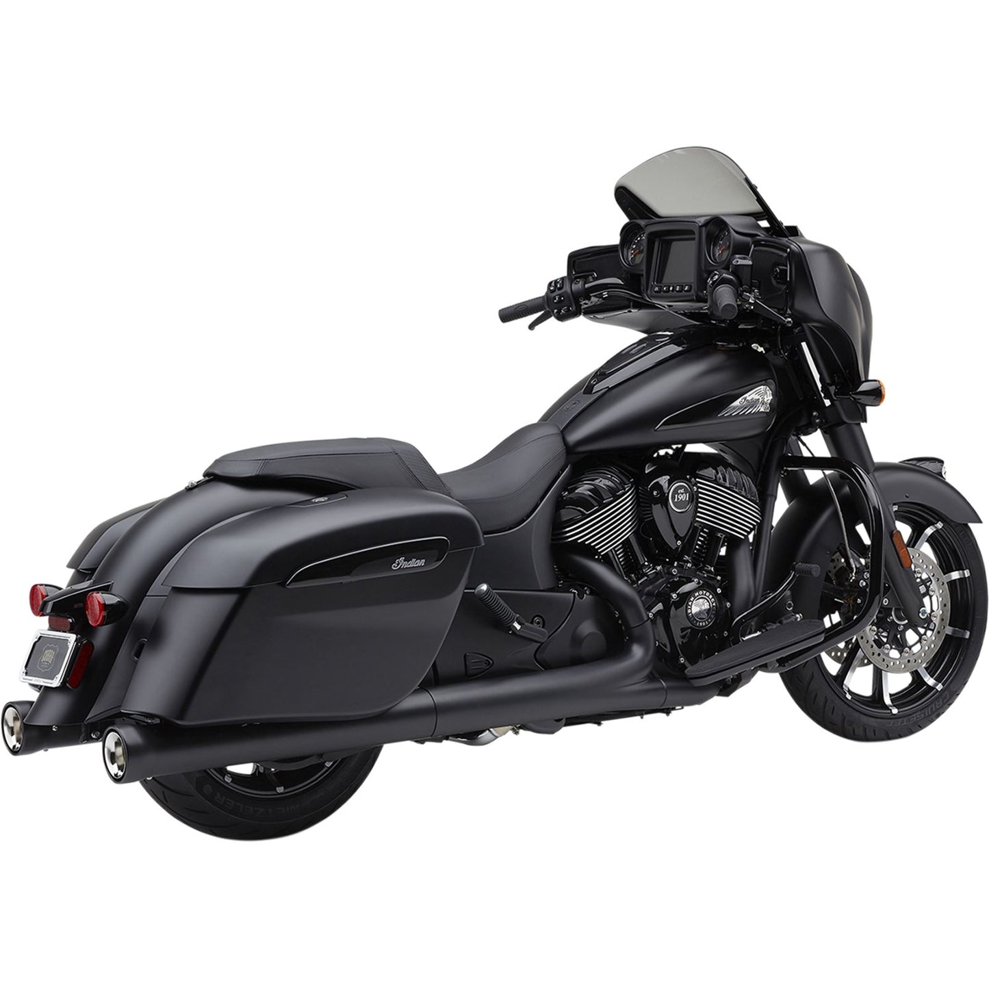 Cobra Neighbor Hater Mufflers for Indian - Black - Pair 5205B_1057969