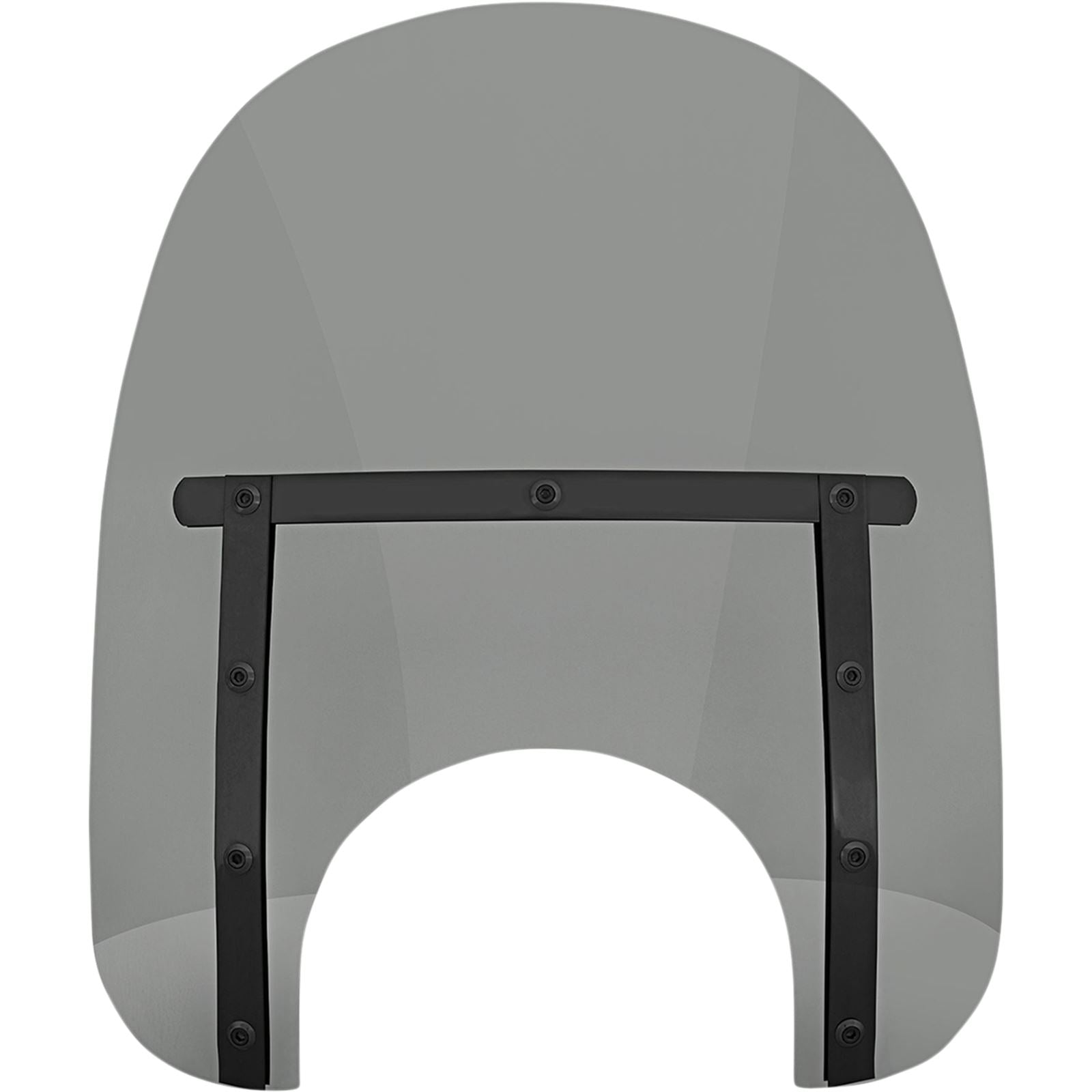 Memphis Shades Memphis Slim Windshield - 15" - 9" Headlight Cutout - Black Smoke MEB41212_1035377