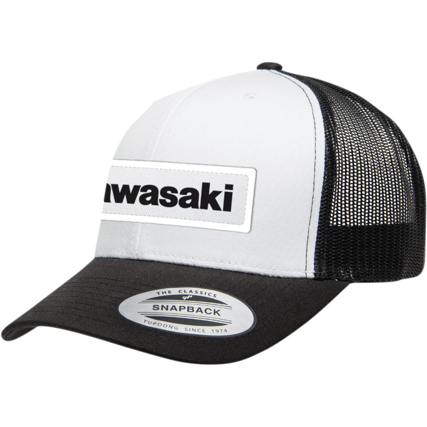 Factory Effex Kawasaki Throwback Snapback Hat - White/Black 25-86104_1058071