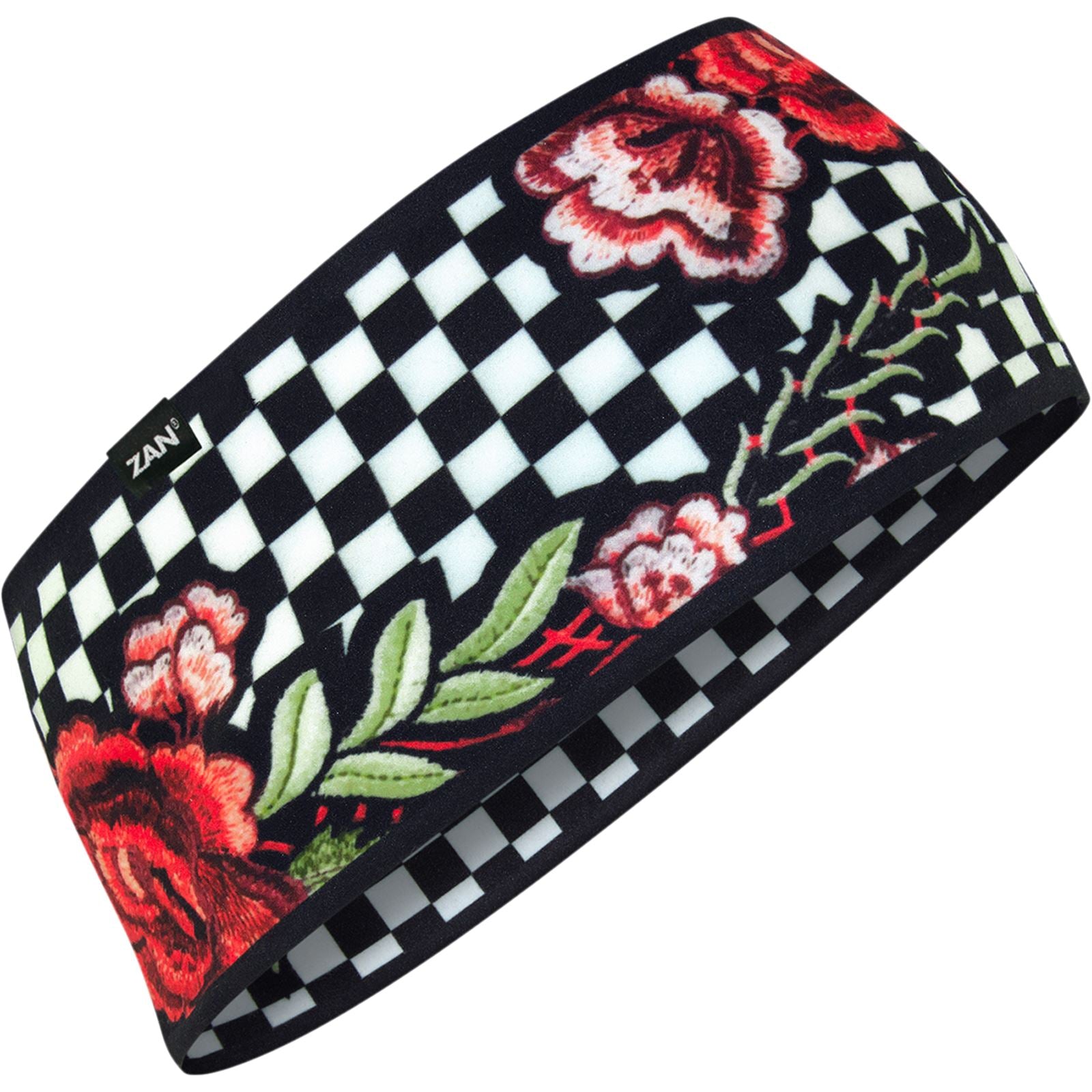 Zan SportFlex® Headband - Checkered Floral [MPN: HBL421]_1035542