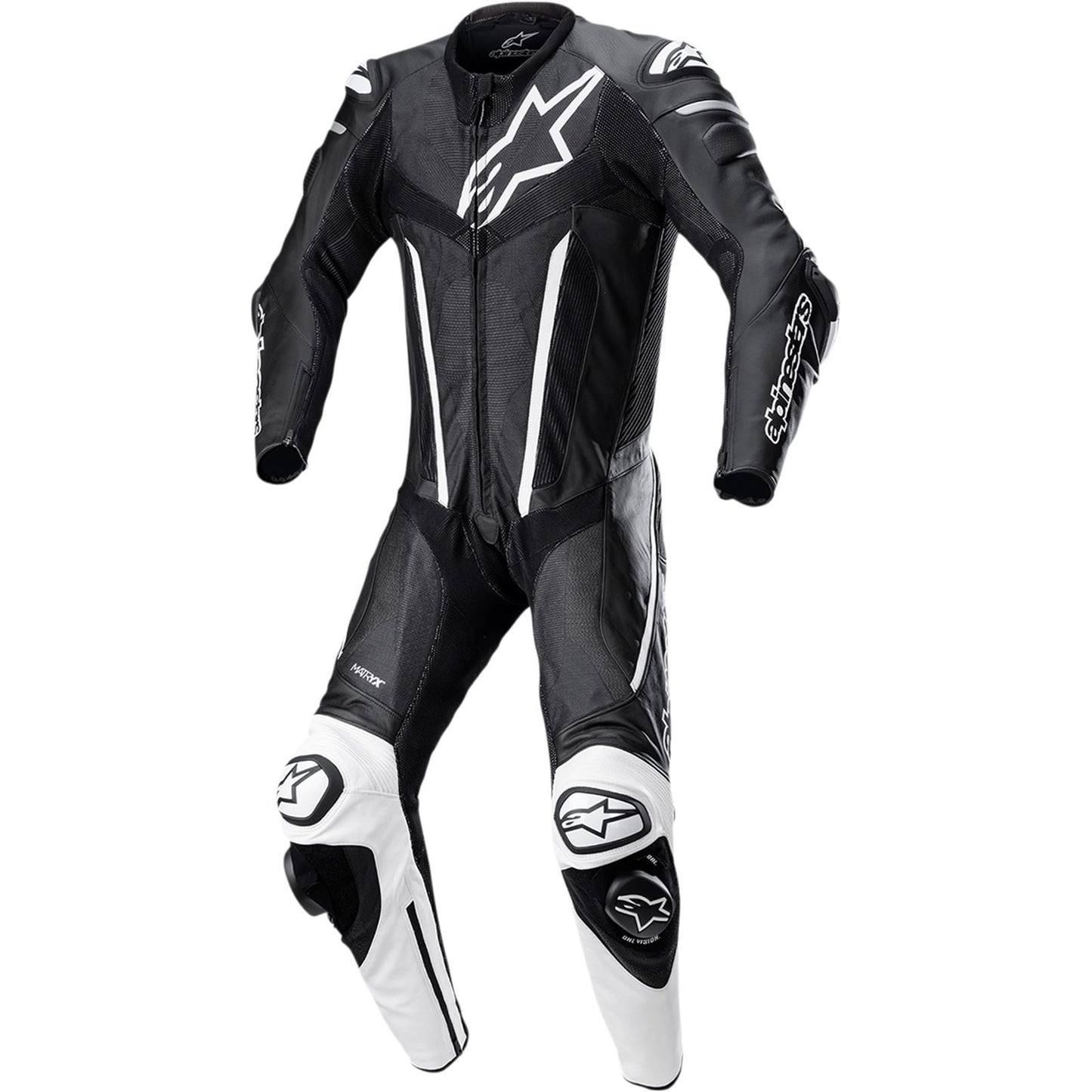 Alpinestars Fusion 1-Piece Suit - Black/White_1035651