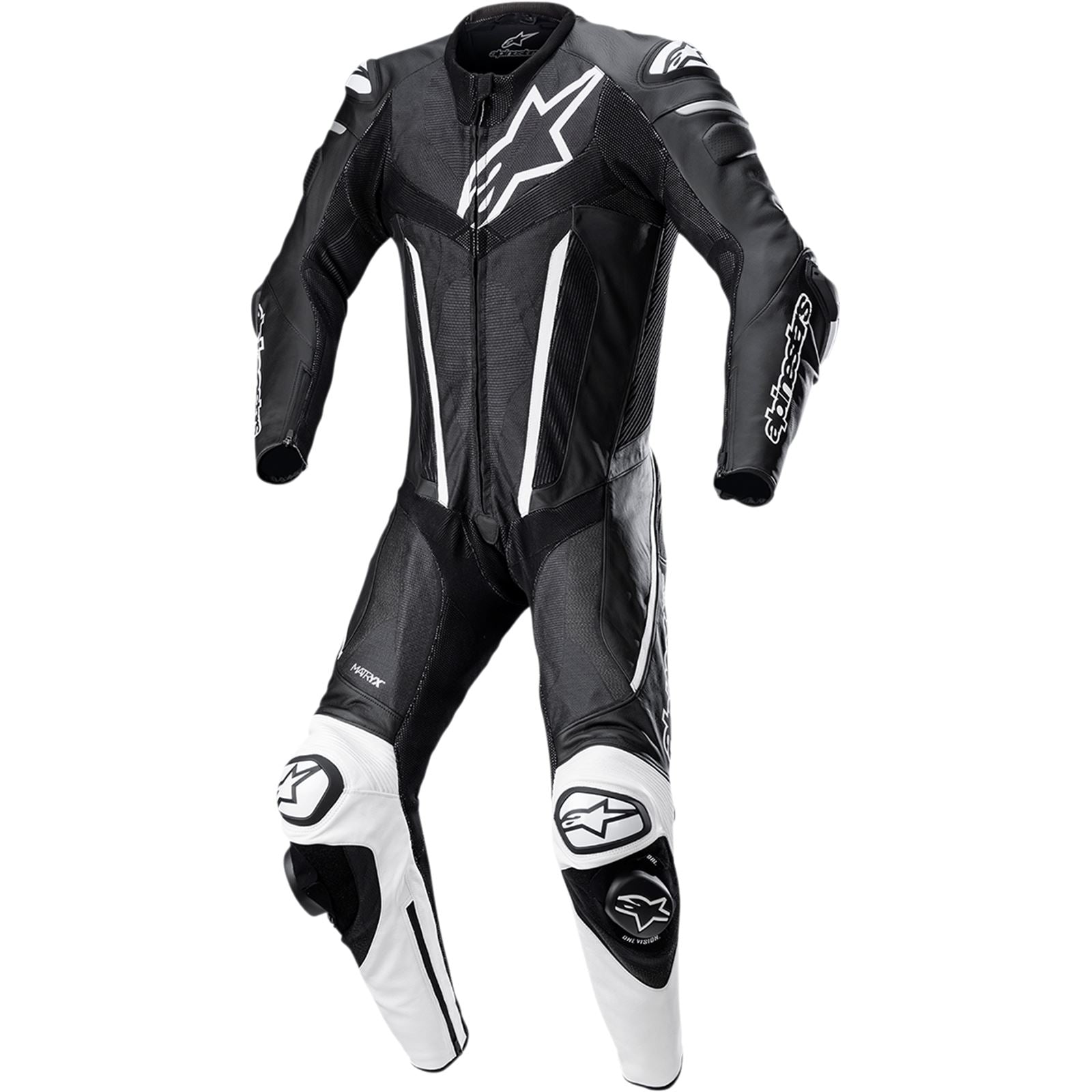 Alpinestars Fusion 1-Piece Suit - Black/White_1035651