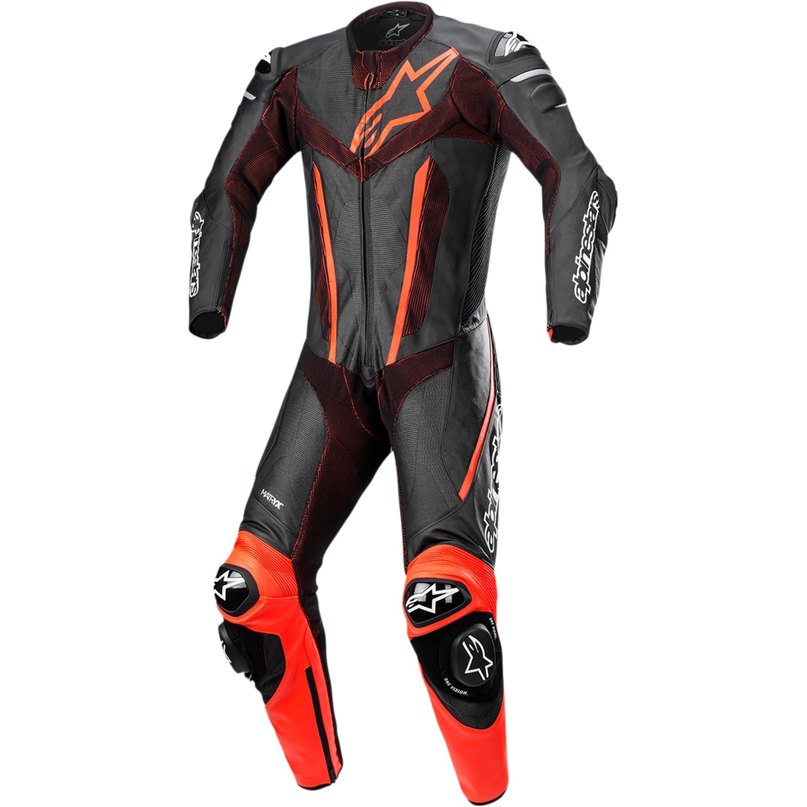 Alpinestars Fusion 1-Piece Suit - Black/Red - Medium - US 40/EU 50 CLOSEOUT [MPN: 3153022-1030-50]_1636233