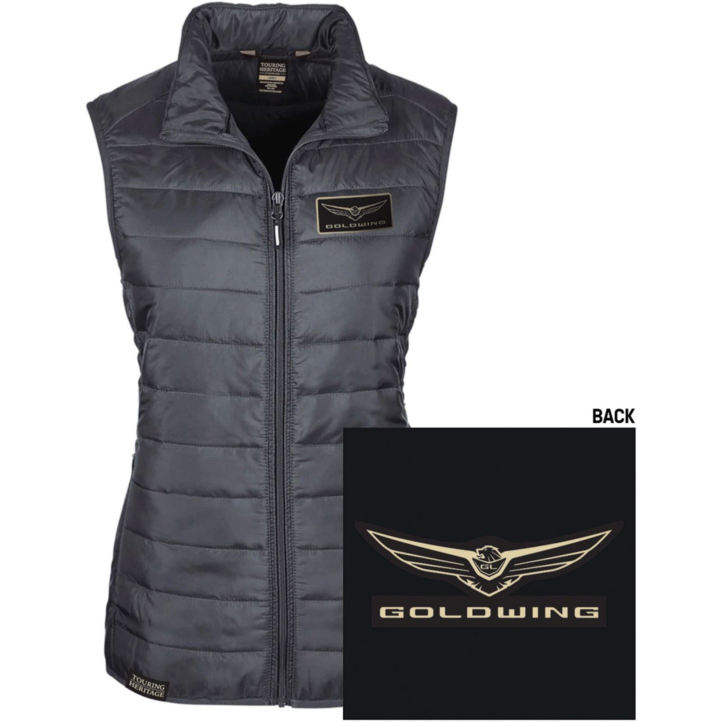 Honda Goldwing Women's Puffer Vest - Black - Large_1036037