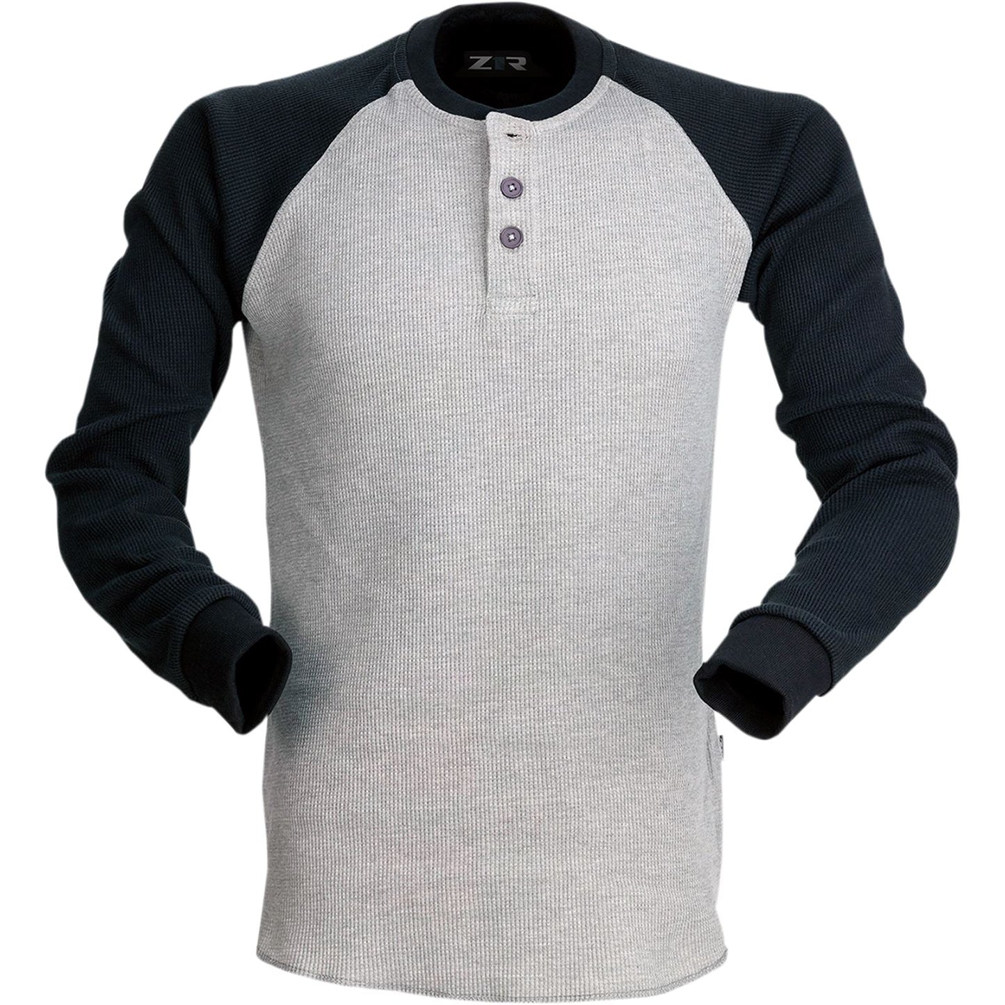 Z1R Waffle Long-Sleeve Shirt - Gray - 2XL 2840-0153_1036019