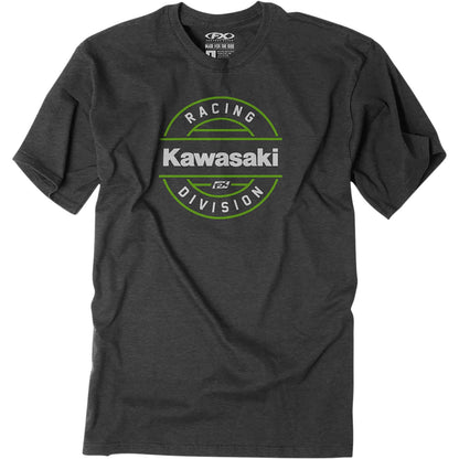 Factory Effex Kawasaki Division T-Shirt - Heather Charcoal - XL 25-87106_1058084