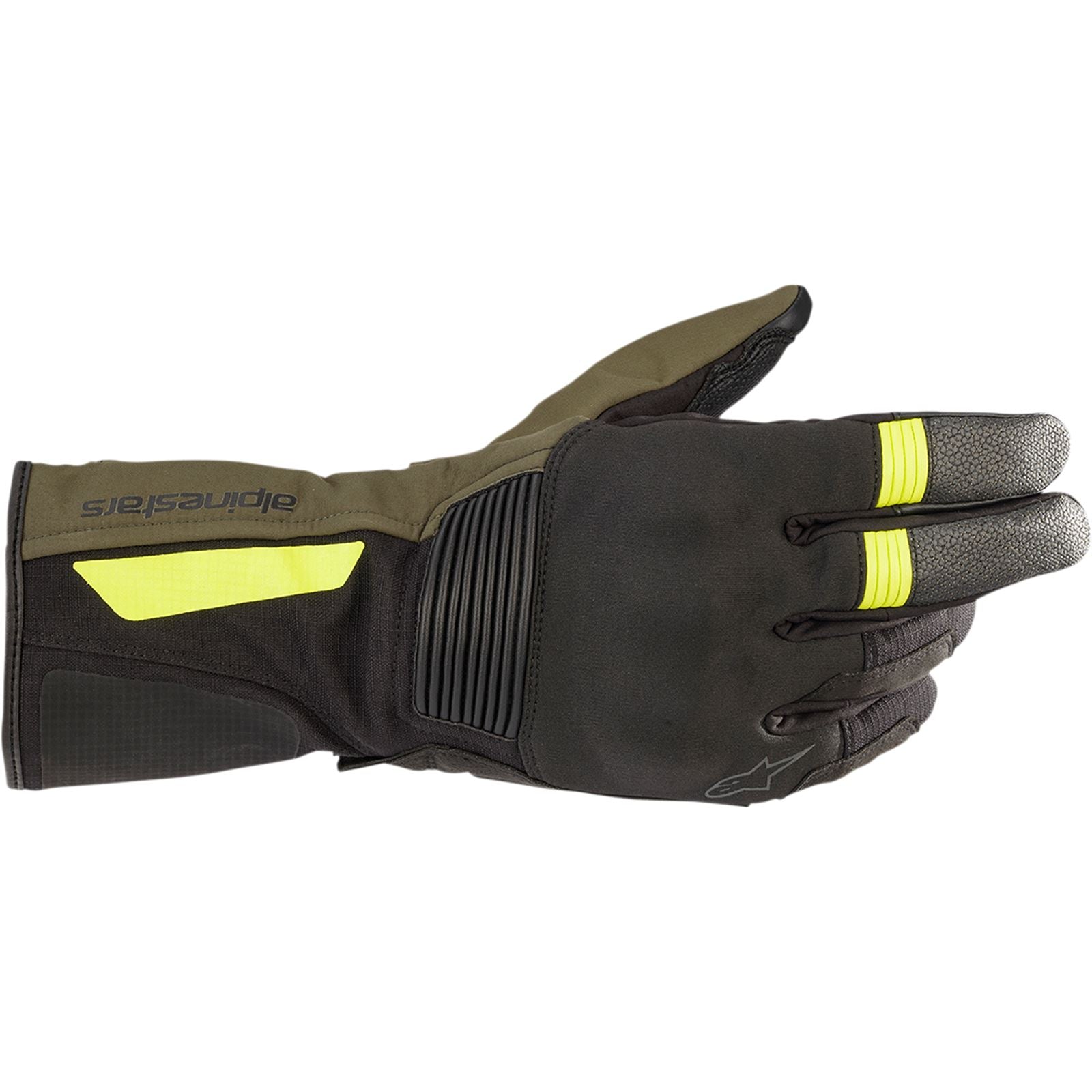 Alpinestars Denali Aerogel Drystar® Gloves - Black/Green/Yellow - Medium [MPN: 3526922-1685-M]_1037514