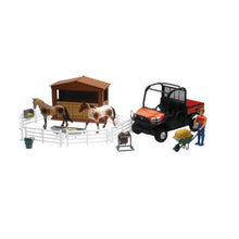 New-Ray Toys Kubota RTV X1120D with Horse Set SS-33343_774219
