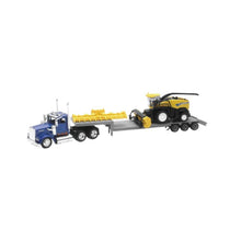 New-Ray Toys Kenworth Lowboy Trailer with New Holland Self Propelled Forage Harvester 16133_774236