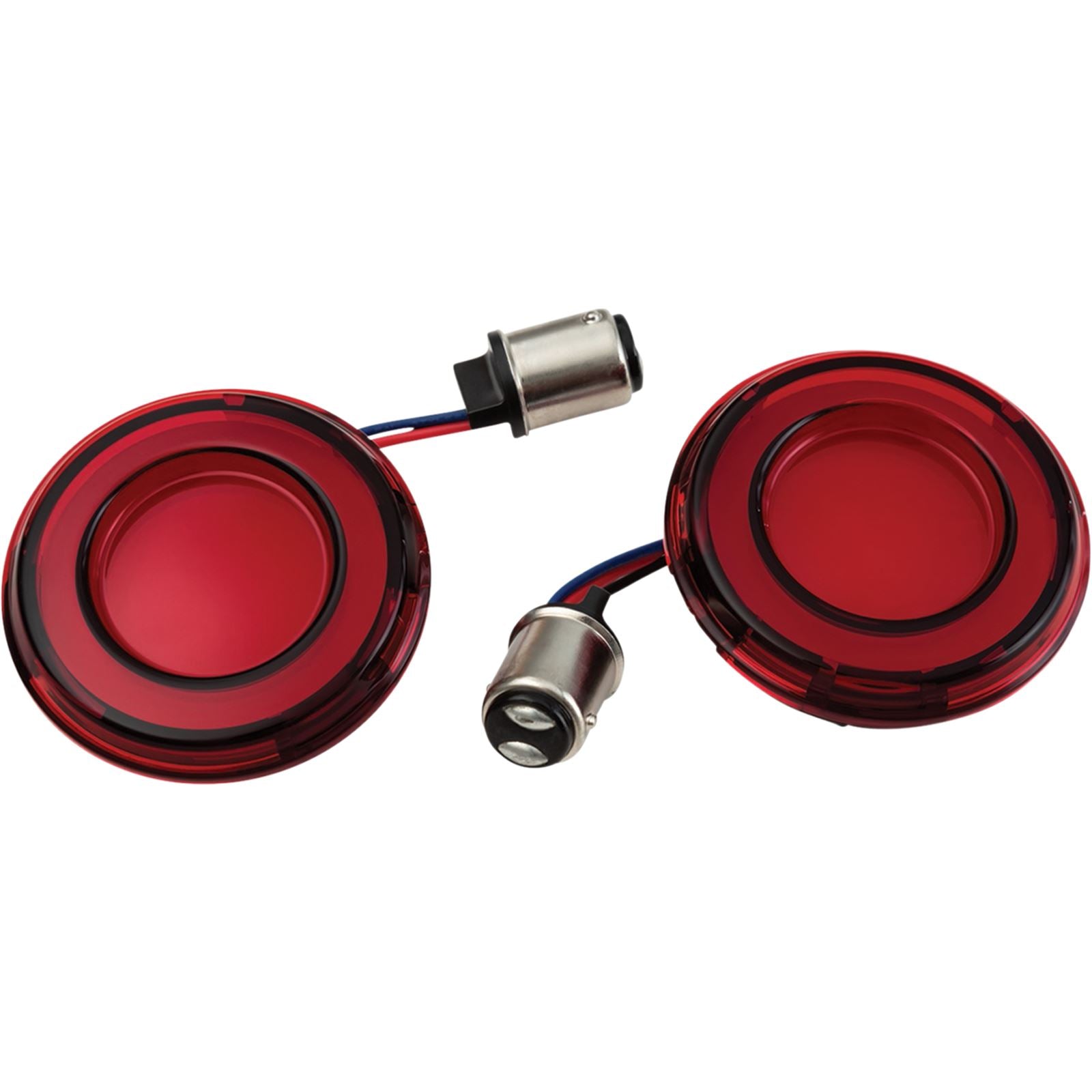 Kuryakyn Tracer LED Turn Signal Inserts 1157, Red/Red LED, Red Lens, Rear 2906_1058193