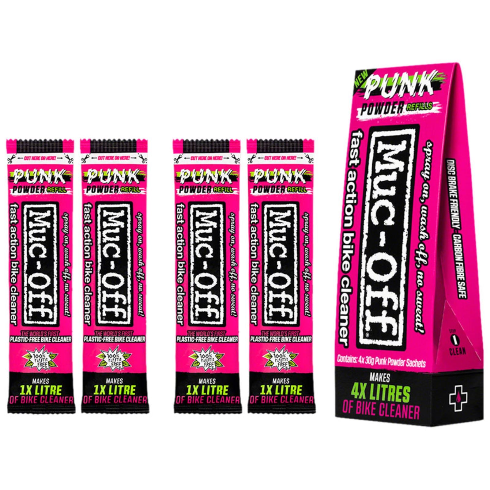 Muc-Off Punk Powder Concentrated Cleaner  Refill Pack - 4 Pack [MPN: 20561]_1349214
