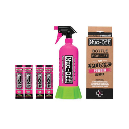 Muc-Off Punk Powder Concentrated Cleaner - 4 Pack with Bottle [MPN: 20609]_859509