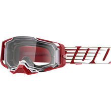 100% Armega Goggles - Oversized Deep Red - Clear 50721-101-02_1038710