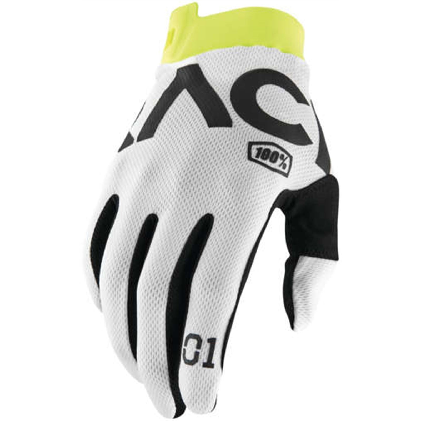 100% Racr iTrack Gloves - White - Small 10015-010-10_1061660