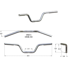 Khrome Werks Handlebar - High Bend - 1" - Chrome [MPN: 300900]_1039299