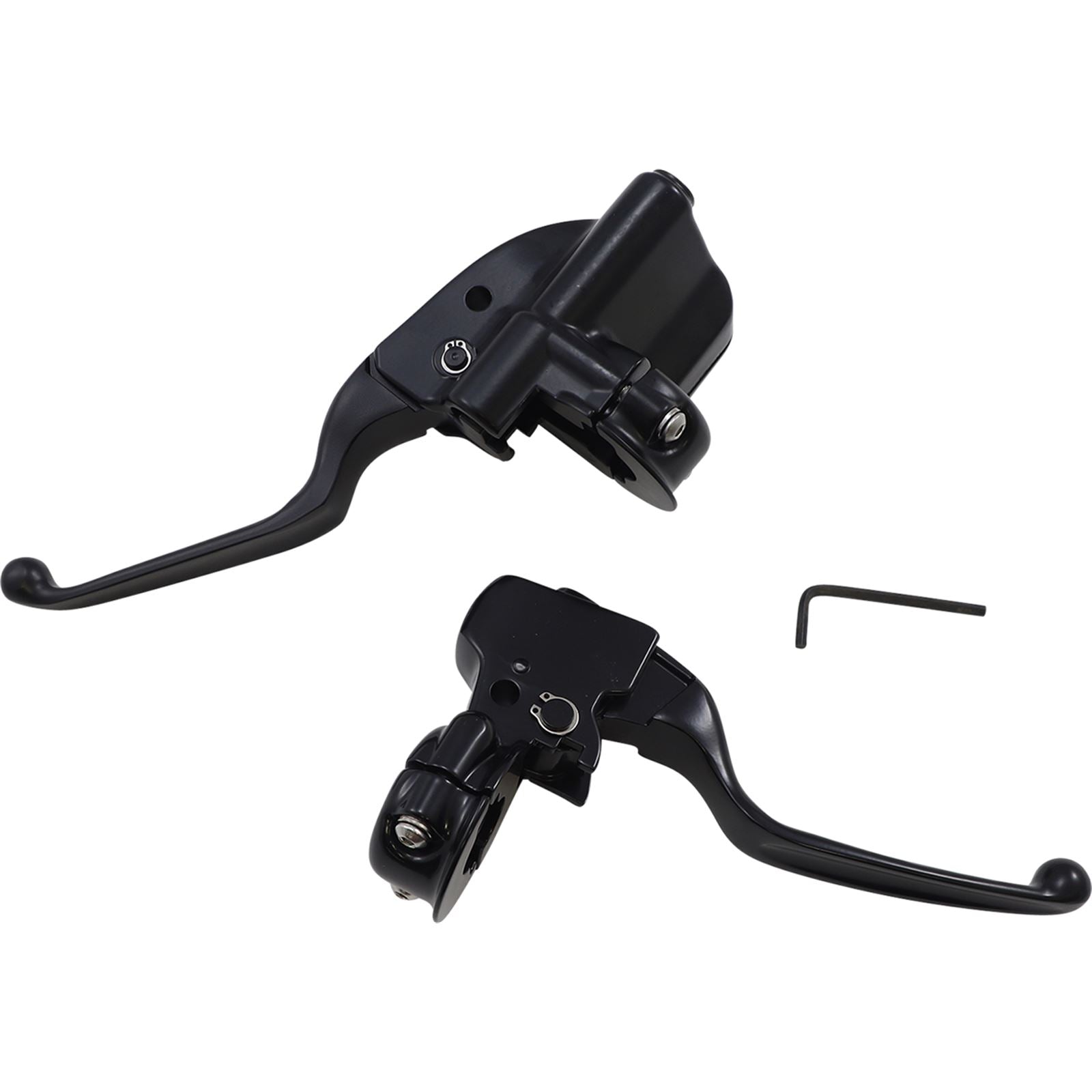 Drag Specialties Matte Black Handlebar Controls for '18+ FX/L 0610-2200_1058257