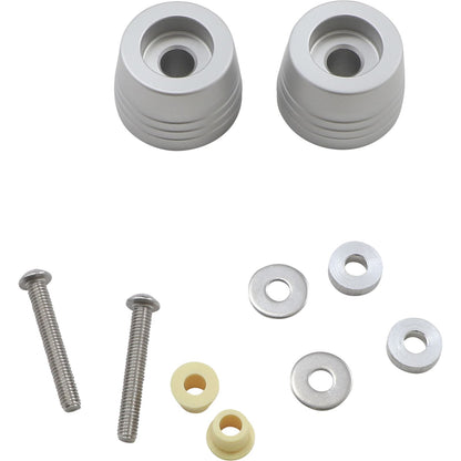 Kuryakyn Handlebar Sliders - Grom - Silver 3850_1058265