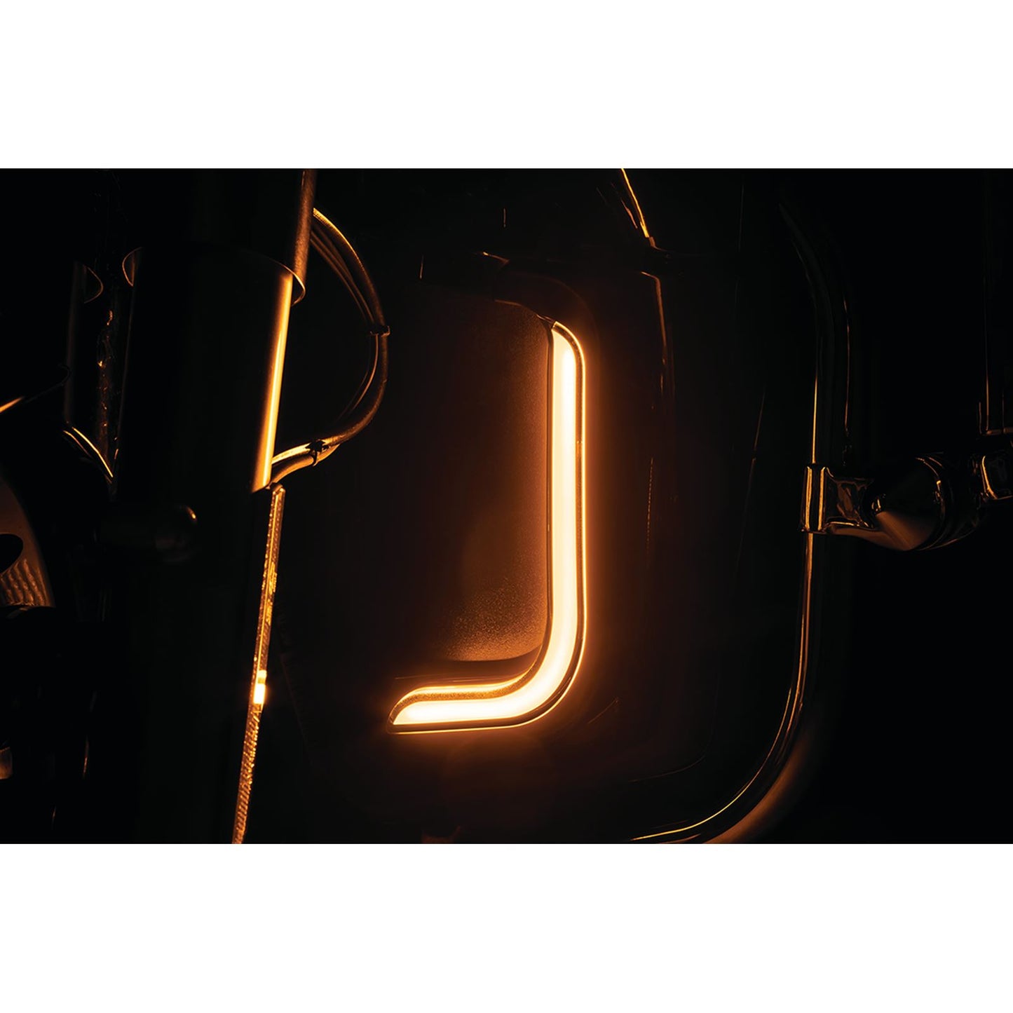 Kuryakyn Lower Fairing Lights - Tracer - Satin Black 2957_1058271