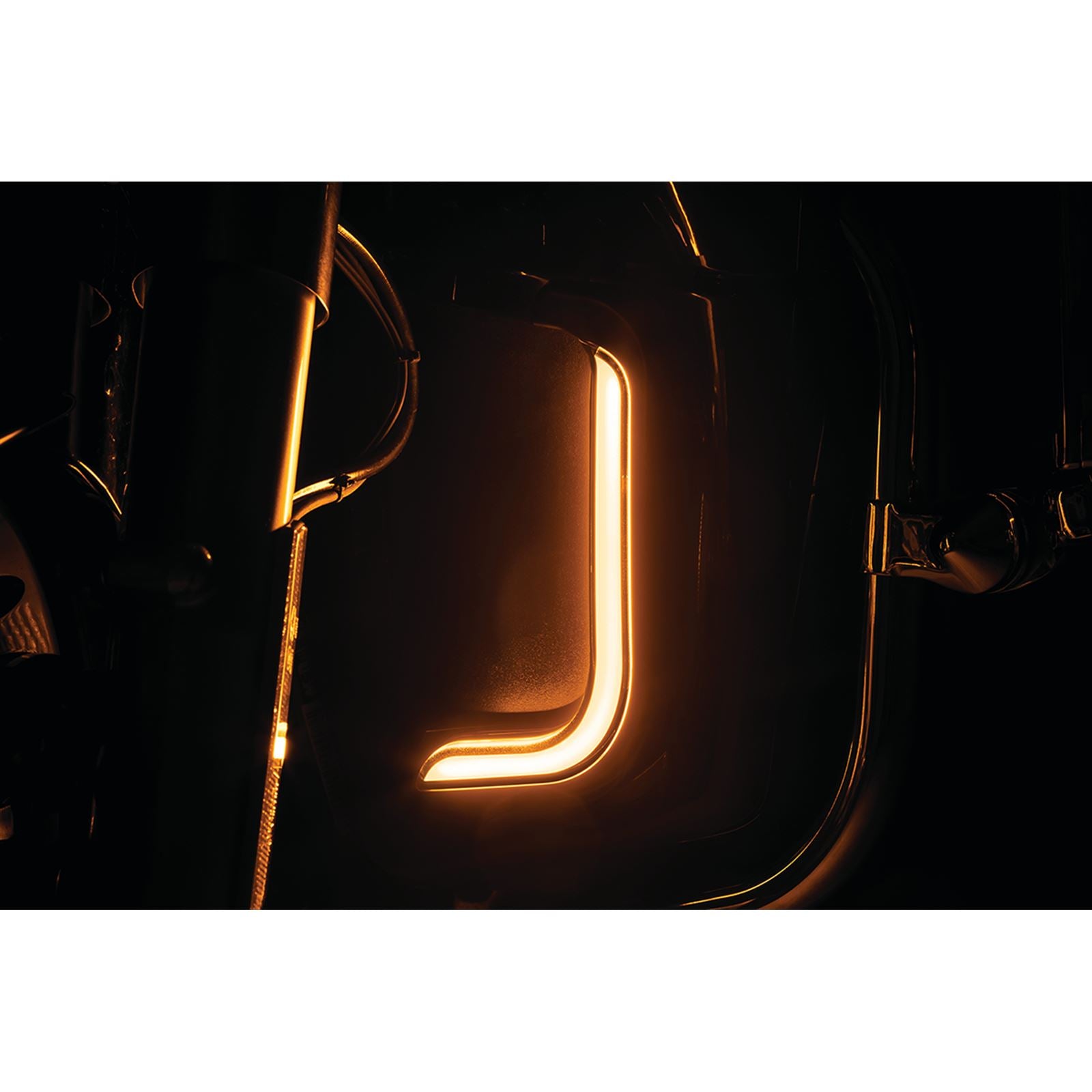 Kuryakyn Lower Fairing Lights - Tracer - Satin Black 2957_1058271