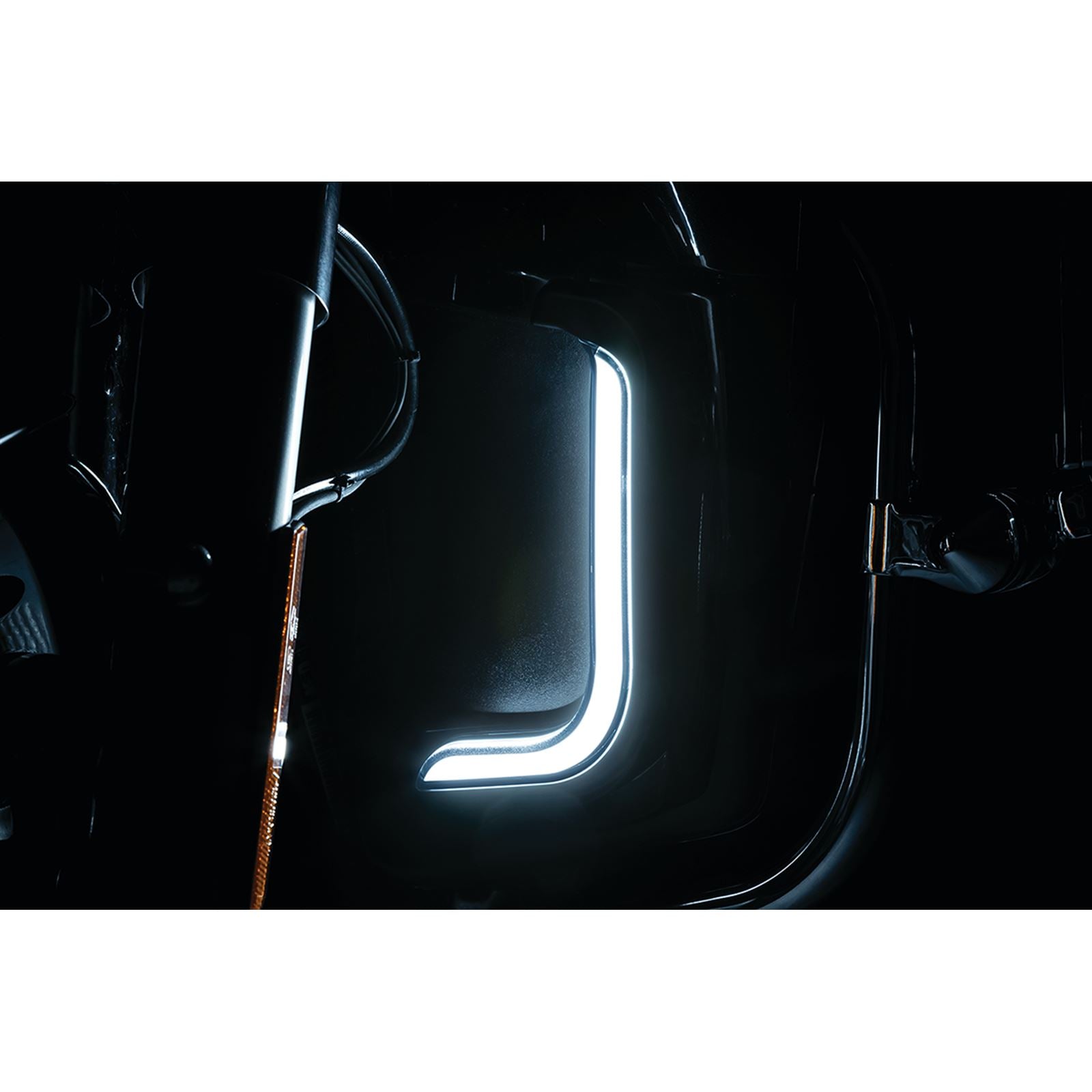 Kuryakyn Lower Fairing Lights - Tracer - Satin Black 2957_1058272