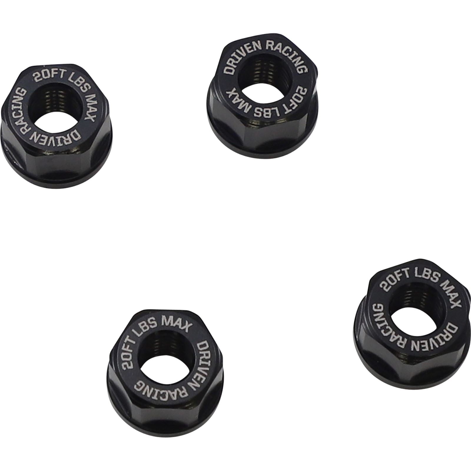 Driven Aluminum Sprocket Nuts - Black - M8 x 1.25 DSN-02-BK_1092602