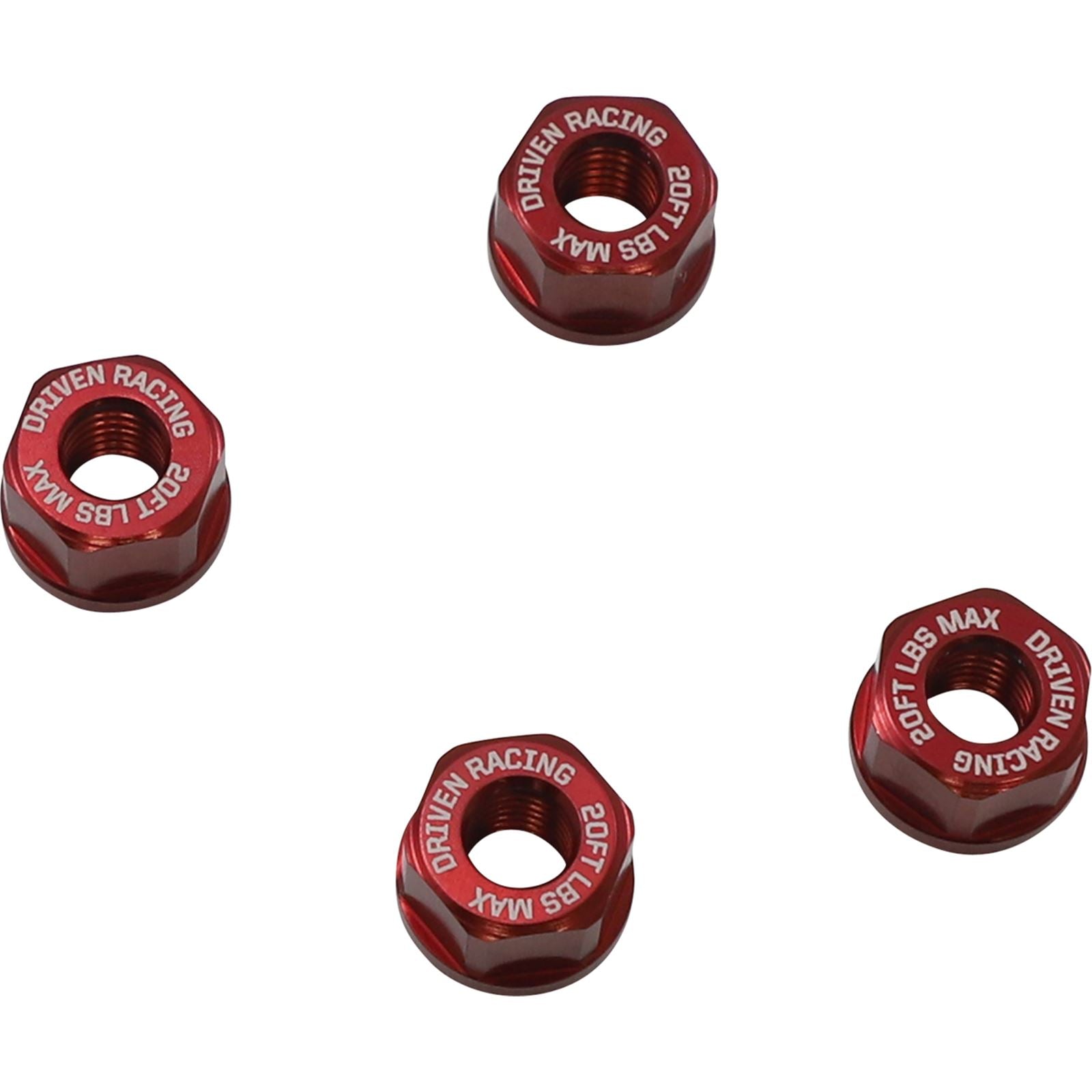 Driven Aluminum Sprocket Nuts - Red - M8 x 1.25 DSN-02-RD_1092605