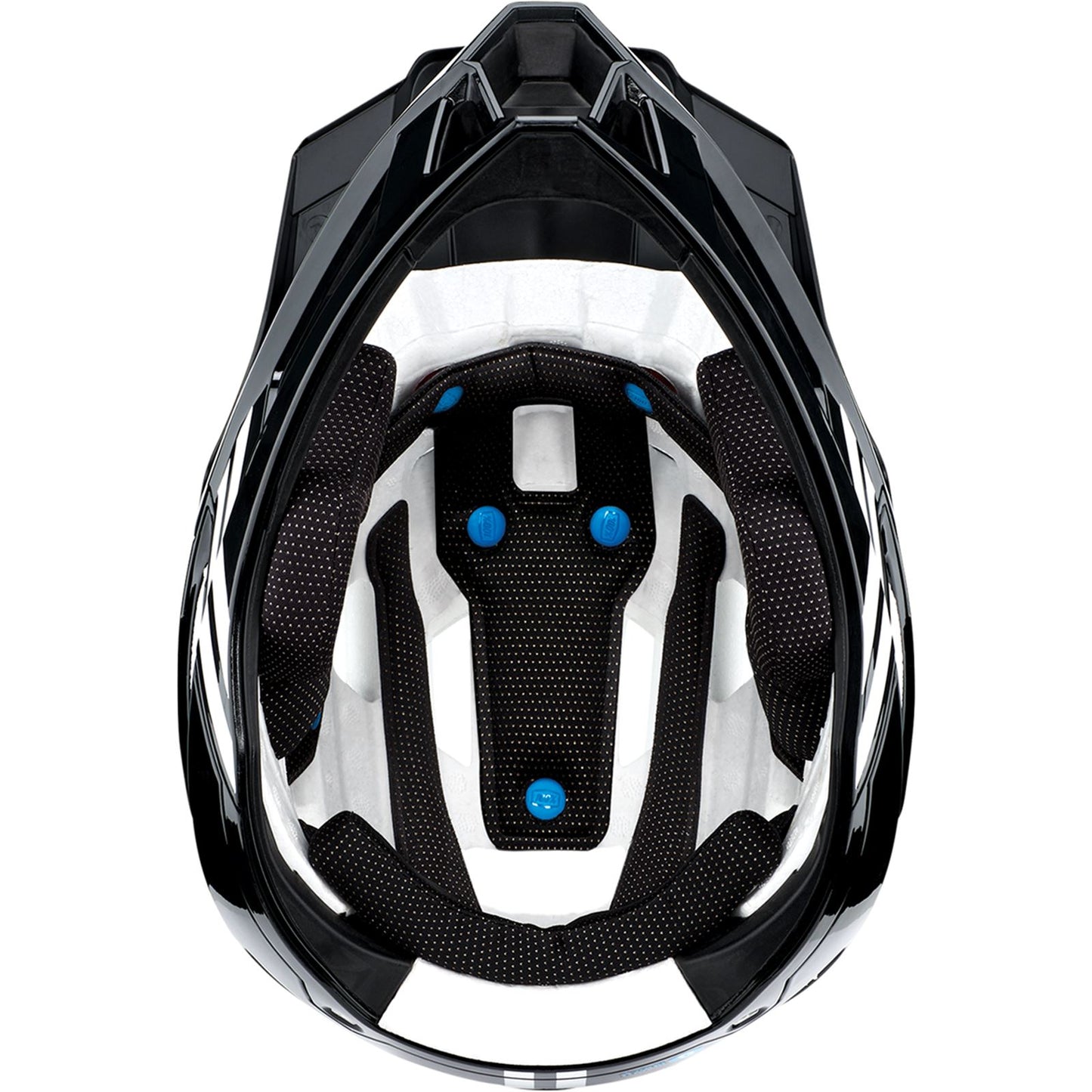 100% Trajecta Helmet - Fidlock - Black/White - Large 80003-00007_1039827